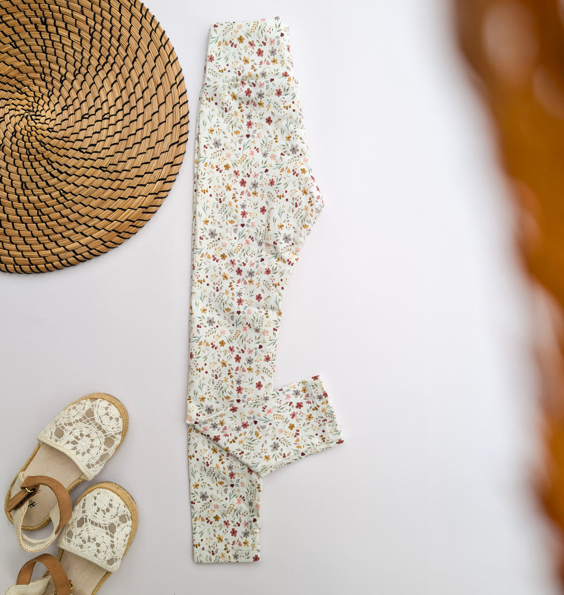 Leggings mit Blumen in der Grösse 110
