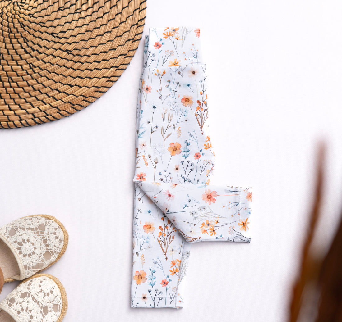 Leggings mit Blumenmuster in der Grösse 68