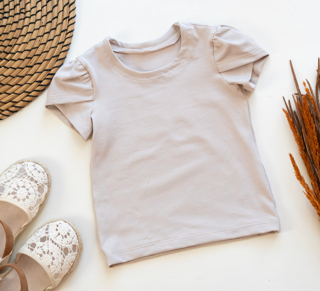 Sommershirt mit Tulpenärmel in Wunschgrösse und Farbe