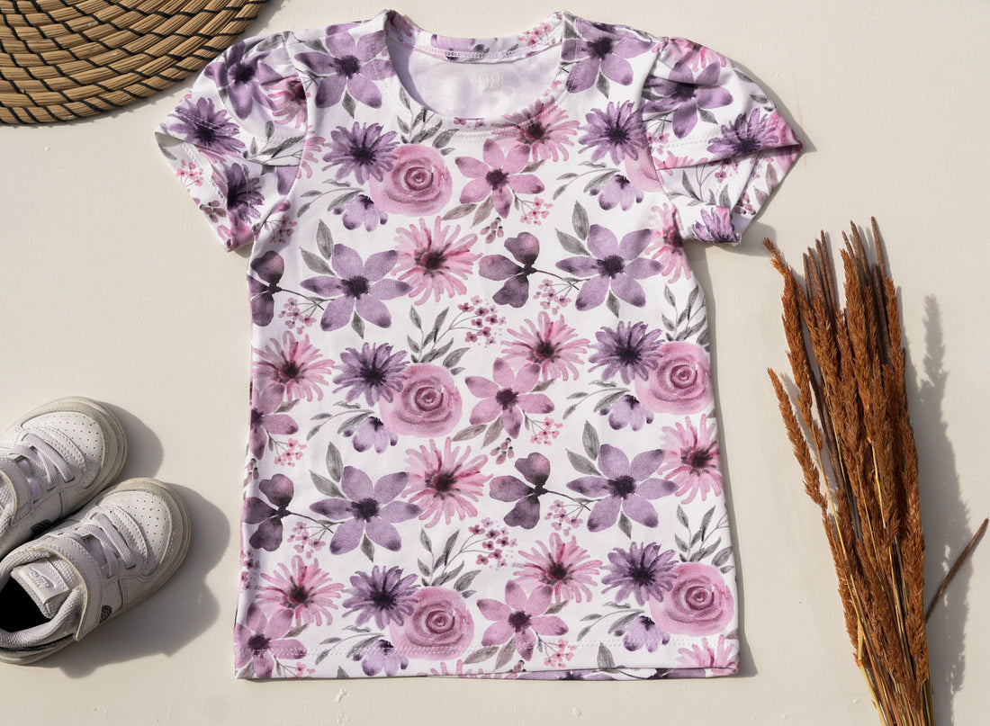 Sommershirt mit Tulpenärmel Grösse 98